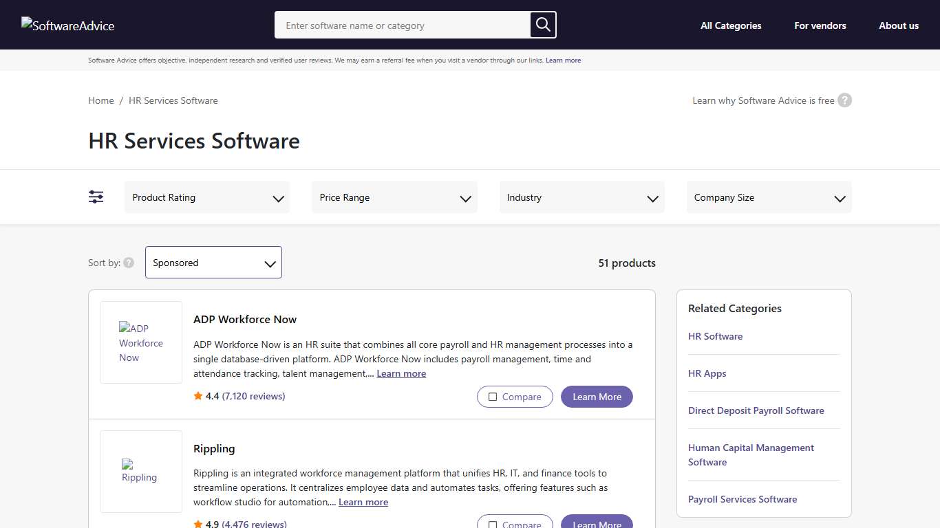 Best HR Services Software - 2026 Reviews, Pricing & Demos